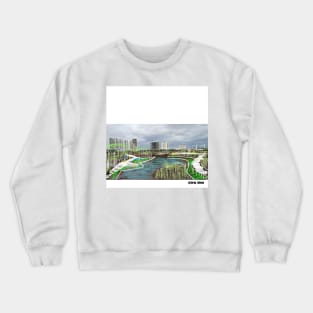 tajamar manglar ecopop landscape designing intervention Crewneck Sweatshirt